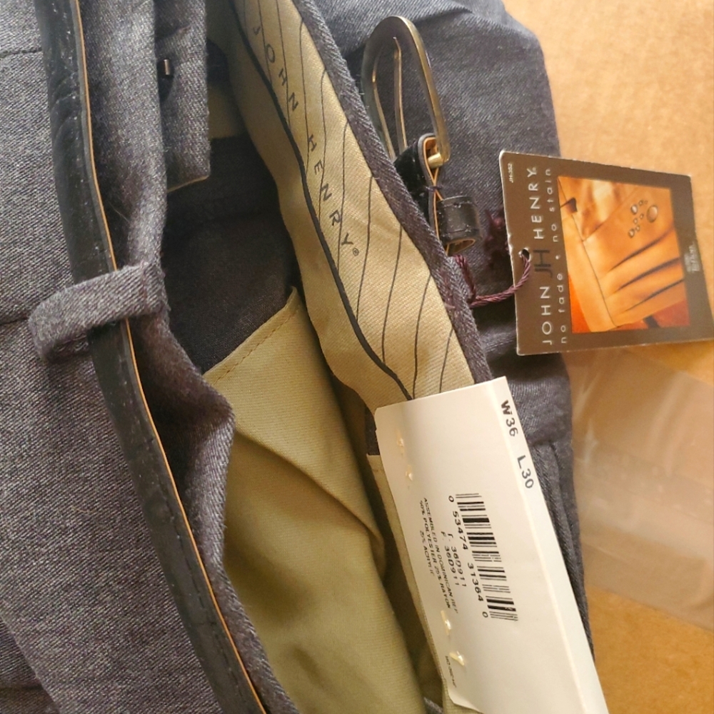 Mens John Henry dress pants with belt